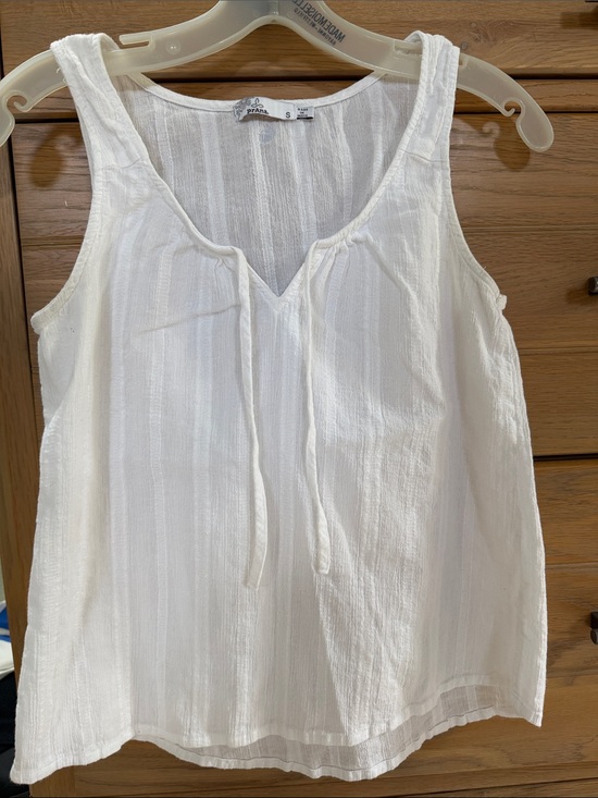Prana Tops - Prana White Textured V-Neck Tank Top